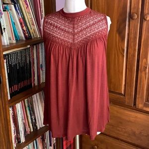 LOFT Maroon Blouse